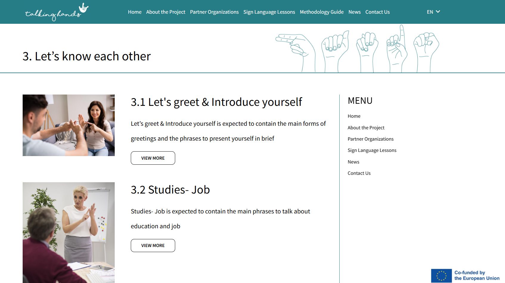 Let's Get to Know Each Other in Sign Language! - OECON Group